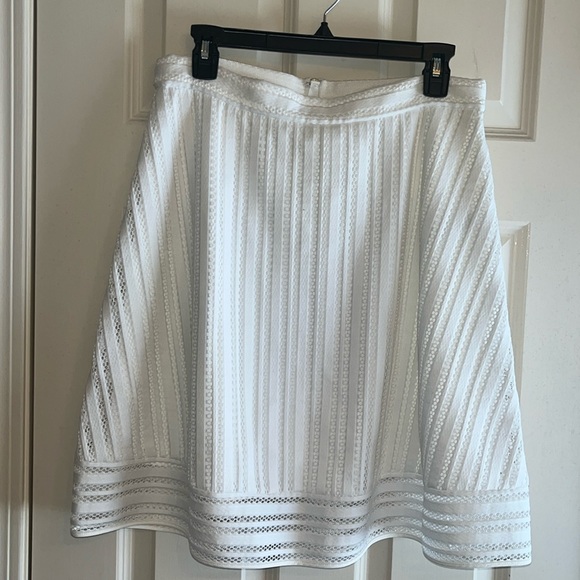 J. Crew white A-line skirt. Size 10 - Picture 1 of 7